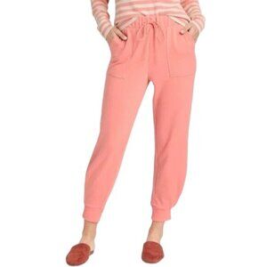 Who What Wear Coral Cropped Jogger Sweatpants